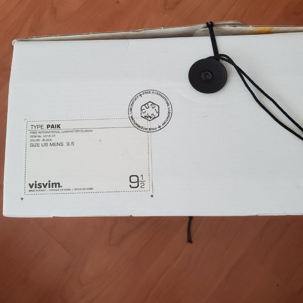 VISVIM PAIK Black Sneakers – US M9.5 - Picture 7 of 8